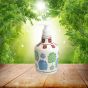 KHURJA POTTERY Dispenser Big White Green Tree| Hand Paited Ceramic Liquid Soap Dispenser with Pump| Bathroom Liquid Soap Dispenser |Kitchen Liquid Soap Dispenser 