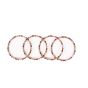 Beads Bangles || Red, Orange and Silver Color || Set of 4 || Saras Aajeevika
