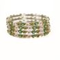 Beads Bangles || Green, Pink and Gold Color || Set of 4 || Saras Aajeevika