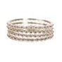 Beads Bangles (2-4) Silver & Purple Set of 4