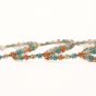 Beads Bangles || Blue, Orange and Silver Color || Set of 4 || Saras Aajeevika