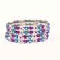 Beads Bangles || White, Blue and Purple Color || Set of 4 || Saras Aajeevika