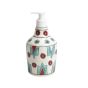 Khurja Pottery Dispenser Big White Mario | Hand Paited Ceramic Liquid Soap Dispenser with Pump| Bathroom Liquid Soap Dispenser |Kitchen Liquid Soap Dispenser