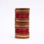 Lac Bangles || Red Color || Set of 20 || Saras Aajeevika