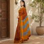 Ilkal Cotton Saree Small Checks || Maroon Colour & Blue Pallu with 80cm Blouse || Saras Aajeevika