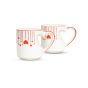 Khurja Heart Shape Coffee Mug || 300 ml || Set of 2 || Saras Aajeevika