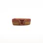 Handcrafted Pine Needle Coaster Red || Saras Aajeevika
