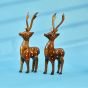 Handcrafted Wooden Deer Set of 2 || Saras Aajeevika
