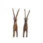 Handcrafted Wooden Deer Set of 2 || Saras Aajeevika