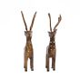 Handcrafted Wooden Deer Set of 2 || Saras Aajeevika