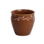 Khurja Pottery Kullhad Plain| Handcrafted Glossy Ceramic Kulhad with Handle Teracotta/Brown Colour|Handmade kulhad Set of 6Pcs |Kulhad Chai|Handmade kulhad Coffee Mug
