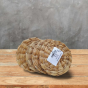 Eco-Friendly Handwoven Grass Coasters – Natural Round (Set of 4)
