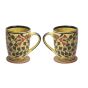 Khurja Pottery Milk Mug Mehdi Green || Set of 2 || Saras Aajeevika