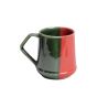 Khurja Pottery Milk Mug Italian Jug Shape Red So2|Ceramic Cup | Microwave Safe | Hand painted | Kitchen ware | Home Décor | Red