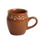 Khurja Pottery Kullhad with Handle| Handcrafted Glossy Ceramic Kulhad with Handle Teracotta/Brown Colour|Handmade kulhad Set of 6Pcs |Kulhad Chai|Handmade kulhad Coffee Mug