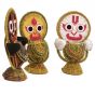 Handcrafted Jagannath Ji Set Paddy Idol || Saras Aajeevika