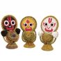 Handcrafted Jagannath Ji Set Paddy Idol || Saras Aajeevika