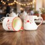 Khurja Heart Shape Coffee Mug || 300 ml || Set of 2 || Saras Aajeevika