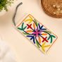 Kashmiri Crewel Embroidered Cotton Pouch || Size 9x4.5 inch || Saras Aajeevika