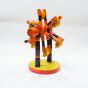 Channapatna Toy- Joint Wheel || Yellow & Orange || Saras Aajeevika