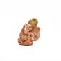 Polyrasin Ganesha || Orange Color || 5 inch || Saras Aajeevika