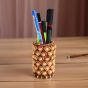 Stone Pen Stand 4" Red || 4 Inch || Natural Color || Saras Aajeevika