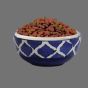 Khurja Pottery Bowl Blue White || Handcrafted Glossy Ceramic Serving Soup Bowl White & Blue Colour (Set of 4 Pcs) || Saras Aajeevika