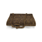  Embroidered Clutch Golden Brown