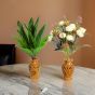 Wooden Jali Flower Pot 4" (Set of 2 ) || Saras Aajeevika
