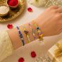 Family Rakhi (Bhaiya Bhabhi + 2 Kids ) Type-3 || Set of 4 || Saras Aajeevika