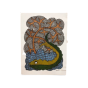 Painting Gond Art Crocodile 10x14