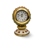 Handcrafted Marble Table Clock | Decorative Timepiece | Rajasthani Art | Home & Office Decor | 3 Inch | Red Color