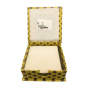 Diary Slip Box || Yellow With Silver Star || 4*4 || Saras Aajeevika
