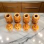 Wooden Salt & Pepper Sprinkler (Set of 4) || Natural Color || Saras Aajeevika