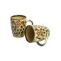 Khurja Pottery Milk Mug Mehdi Green || Set of 2 || Saras Aajeevika