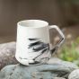 Mug Italian Jug Shape White So2|Ceramic Cup | Microwave Safe | Hand painted | Kitchen ware | Home Décor |White