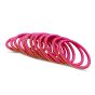 Silk Thread Bangles Ball Chain Design || Set of 12 || Pink || Saras Aajeevika