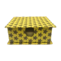 Diary Slip Box || Yellow With Silver Star || 4*4 || Saras Aajeevika