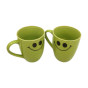 Khurja Pottery Milk Mug  Set Of 2|Handmade mugs | Kitchenware |Home Essentials | Green