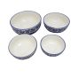 Khurja Pottery Soup Bowl |White and blue| Decorative Item | Home Décor | Handcrafted Home Décor Item