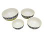 Khurja Pottery Soup Bowl |Yellow and blue|Decorative Item| Home Décor