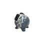 Khurja Pottery Piggy Bank Grey Medium| Hand painted | Kitchen ware | Home Décor | Pink