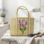 Water Hyacinth Basket Oval Shape || Natural Color || 9x11 || Saras Aajeevika