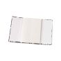 Handmade Paper Bamboo Lock Diary || Size 8x6 || White Colour || Saras Aajeevika