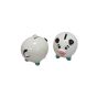 Khurja Pottery Piggy Bank White Small (So2) | Khurja Pottery Piggy Bank | Hand painted | Kitchen ware | Home Décor | White