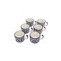 Khurja Pottery Murli Cup Blue Mugal Painting So6| Hand painted | Kitchen ware | Home Décor |Blue