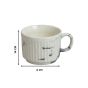 Khurja Pottery Murli Cup Italian Bulging Grey Shade So6| Hand painted | Kitchen ware | Home Décor |Grey