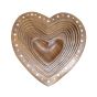 Wooden Spring Tray Dil Shape || Table Decor || Sheesham Wood || Saras Aajeevika
