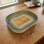 Handcrafted Pine Needle Rectangular Tray || Saras Aajeevika