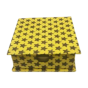 Diary Slip Box || Yellow With Silver Star || 4*4 || Saras Aajeevika
